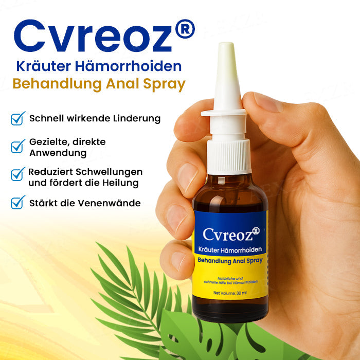 Cvreoz® Kräuter Hämorrhoiden Behandlung Anal Spray