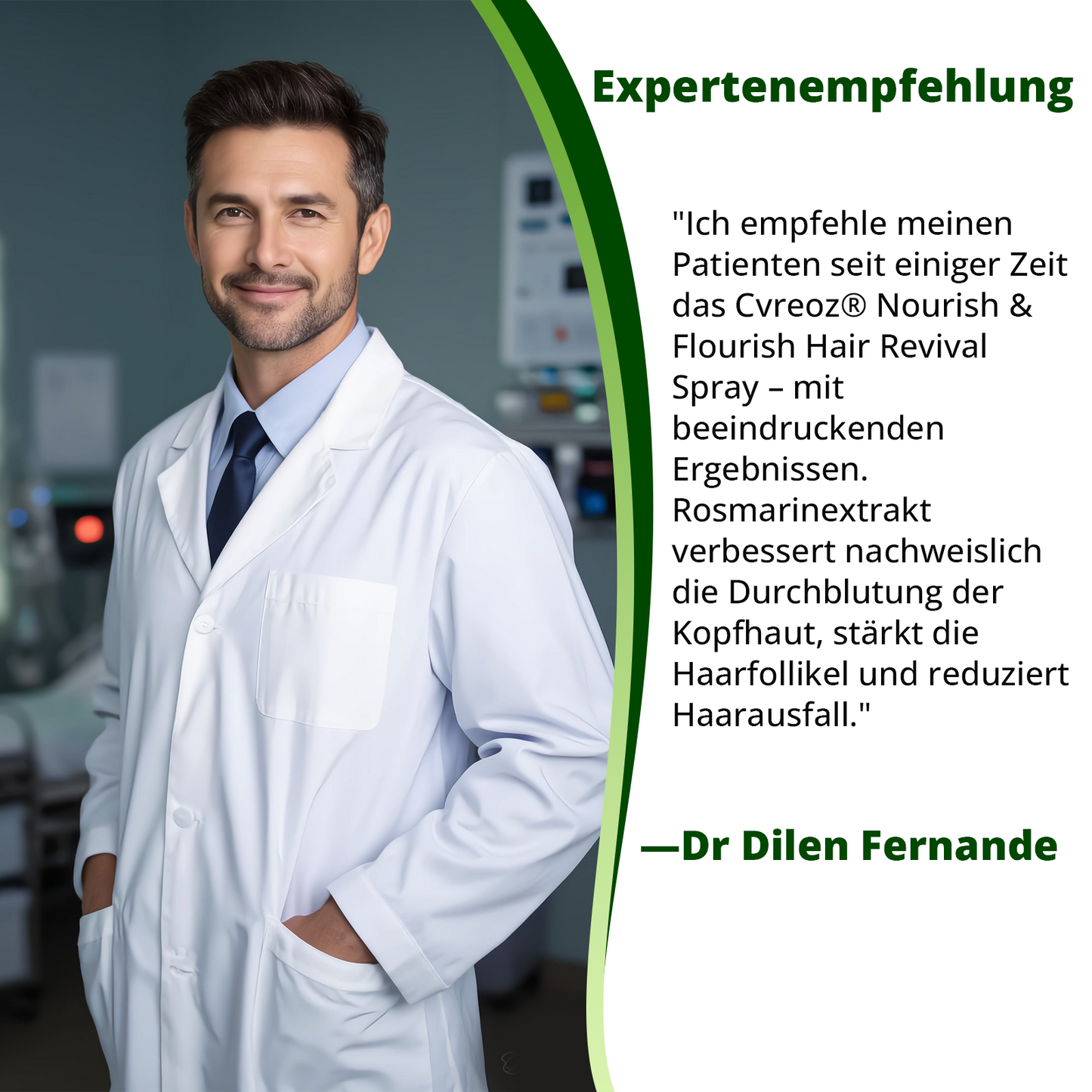 ⓒⓥⓡⓔⓞⓩ® Nourish & Flourish Haarwachstumsspray + 5%Minoxidil