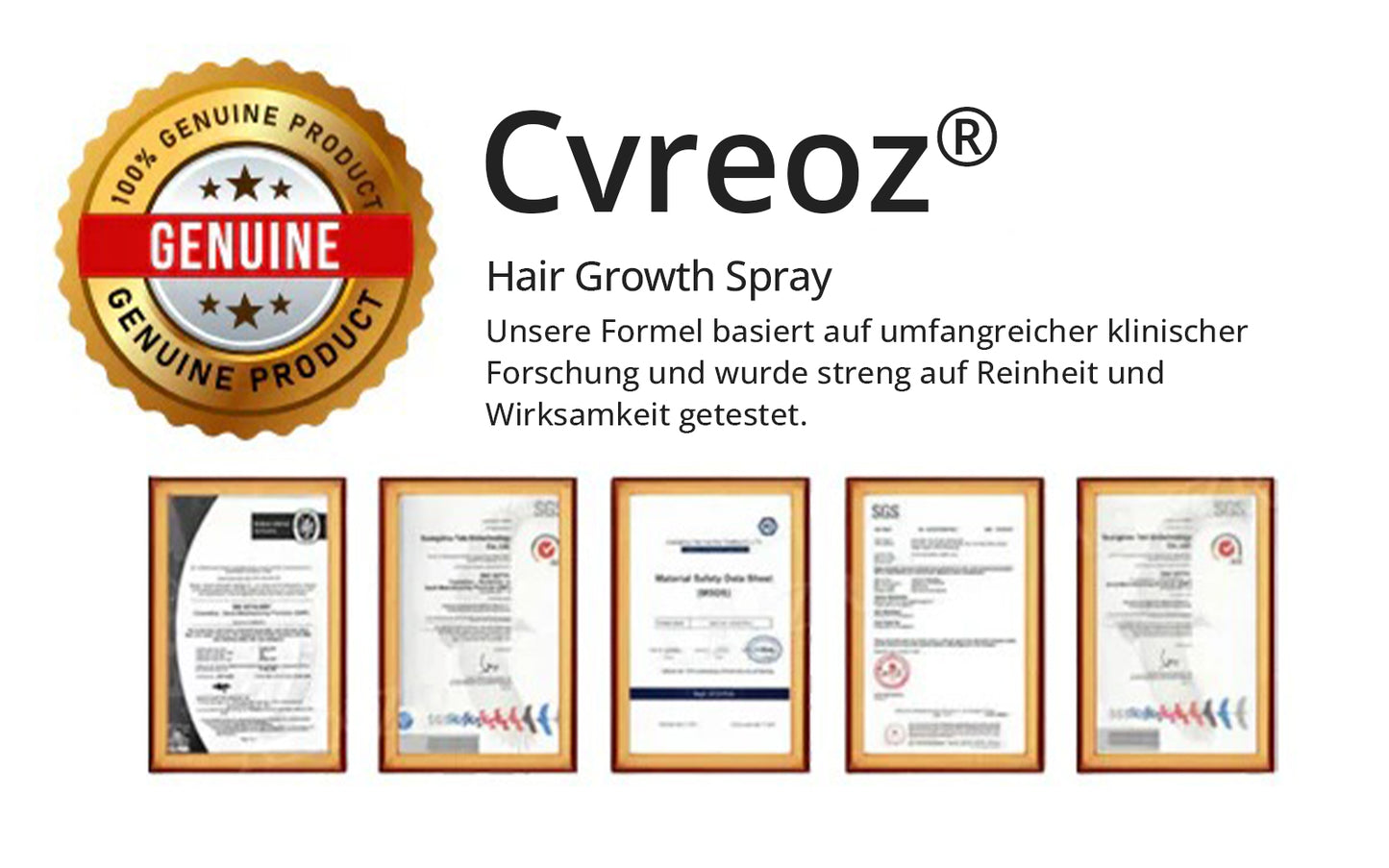 ⓒⓥⓡⓔⓞⓩ® Nourish & Flourish Haarwachstumsspray + 5%Minoxidil