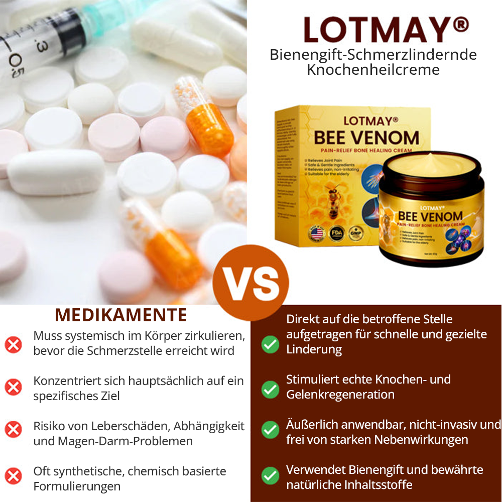 LOTMAY® Bienengift Schmerzlinderungs-Knochenheilungs-Creme