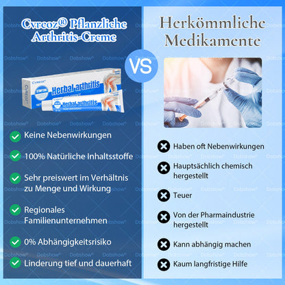 Cvreoz® Natürliche Schmerzcreme gegen Arthritis: Für Gelenke & Muskeln – Tiefe Wirkung, schnelle Erleichterung
