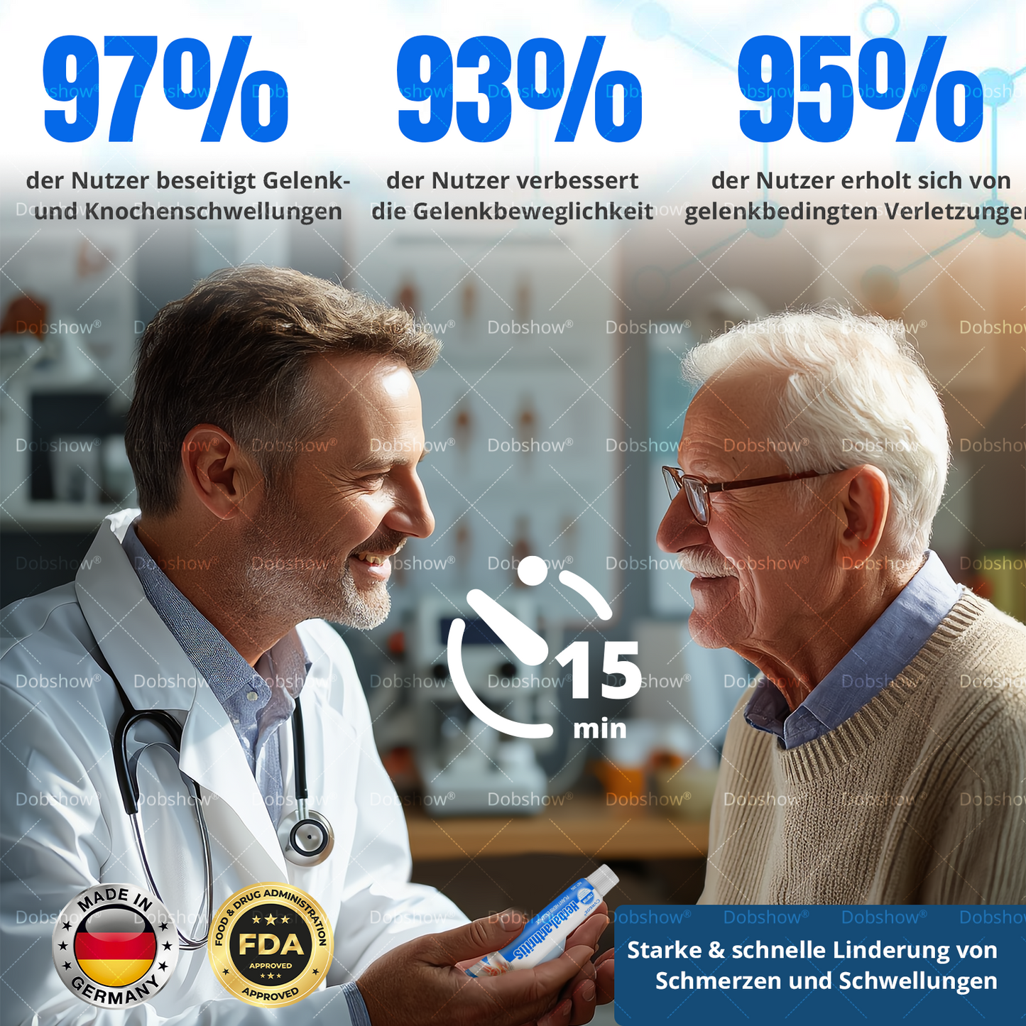 Cvreoz® Natürliche Schmerzcreme gegen Arthritis: Für Gelenke & Muskeln – Tiefe Wirkung, schnelle Erleichterung