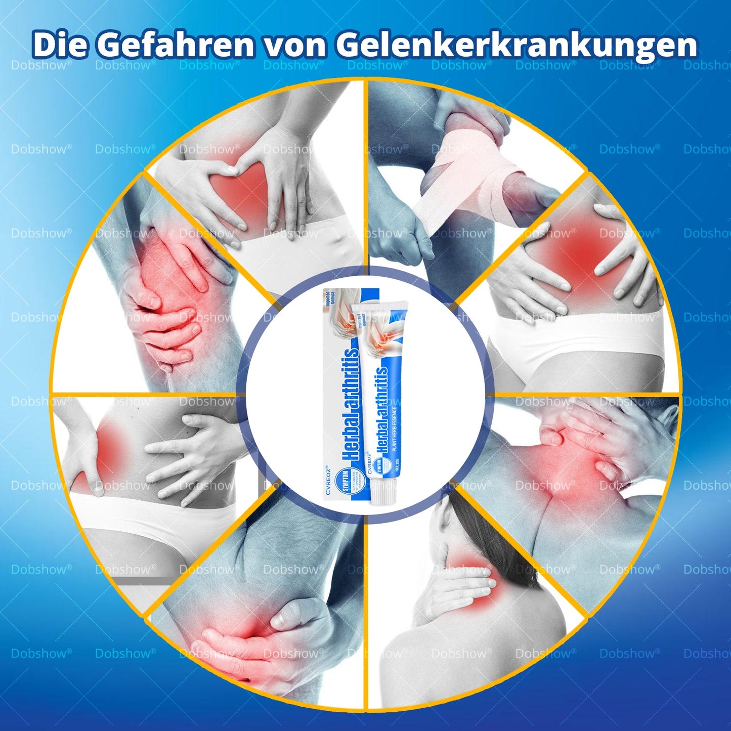 Cvreoz® Natürliche Schmerzcreme gegen Arthritis: Für Gelenke & Muskeln – Tiefe Wirkung, schnelle Erleichterung