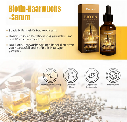 🔥 Lassen Sie Ihren Glanz wachsen: 60 % RABATT 🔥 Cvreoz® Biotin-Haaröl (ätherisch)! (Jetzt kaufen)